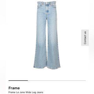 Frame Denim Light Le Jane Wide Leg Jeans